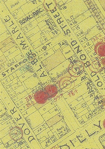 Photo:Bomb Map: Albemarle Street