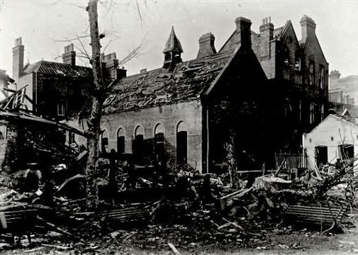 Photo:Damage to Chiltern St. near Madame Tussauds, September 1940