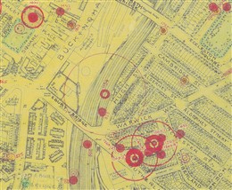 Photo:Bomb Map: Sgt Holmes's Hurricane crashed close to Ebury Bridge and Buckingham Palace Road