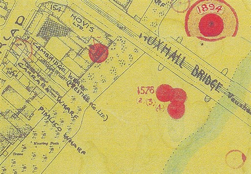 Photo:Bomb Map: Hovis Wharf SW1