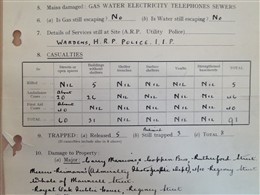 Photo:ARP Report, Rutherford Street, 18 June 1944
