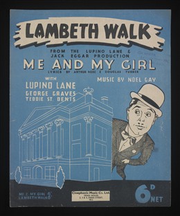 Photo:Lambeth Walk became a popular song shortly before war broke out in 1939.  It is associated with the Pearly Kings and Queens of London -costers who raised money for their community in times of need.