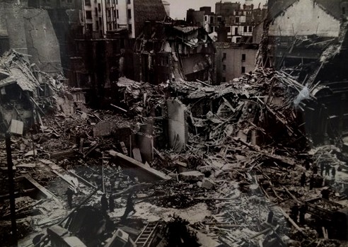 Photo:Remains of the Orleans Club, King Street, St. James's, February 1944