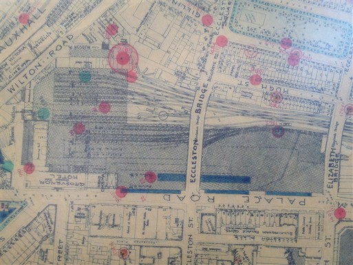 Photo:Bomb Map: Victoria Station and Grosvenor Hotel
