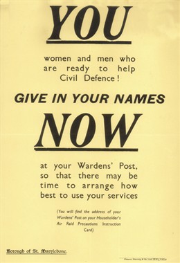 Photo:Civil Defence recruitment poster