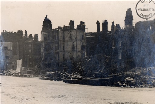 Photo:Westmoreland Terrace from Effingham Street, 1944