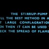 Page link: Stirrup pump demonstration